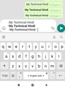 Format to WhatsApp font text style